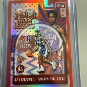 🏧VJ EDGECOMBE Limited Stock Legends RC Topps